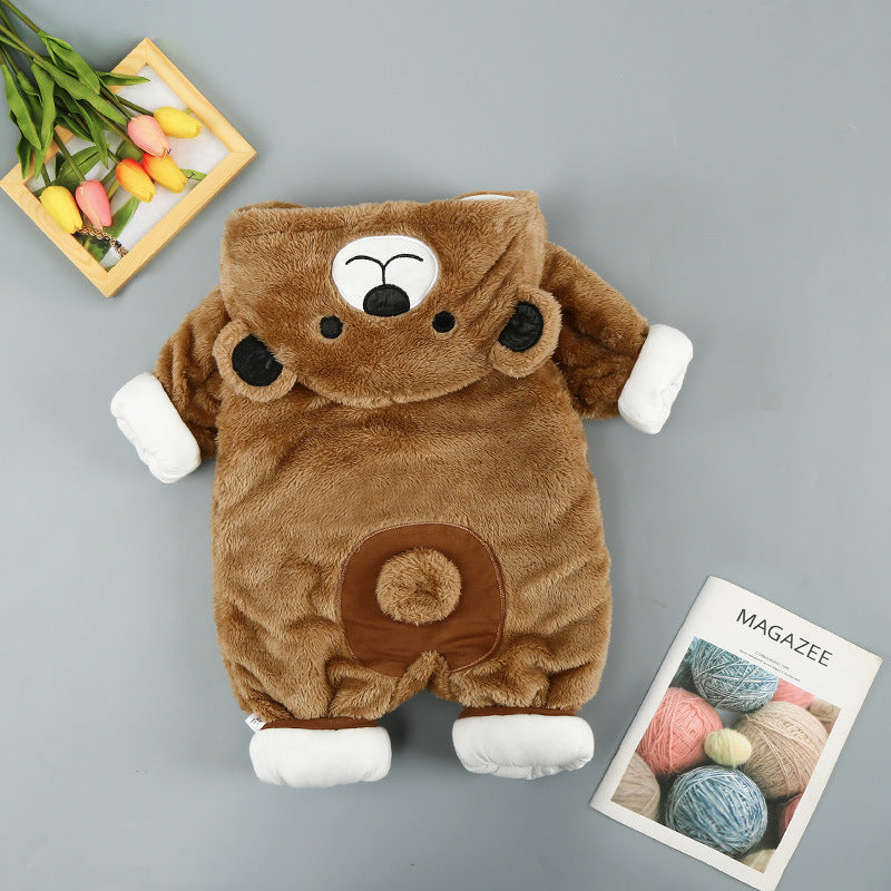 Cute Bear Winter Romper